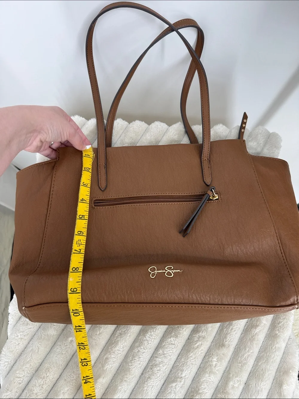 Jessica Simpson Vienna Tote in Brown and Sherpa accent